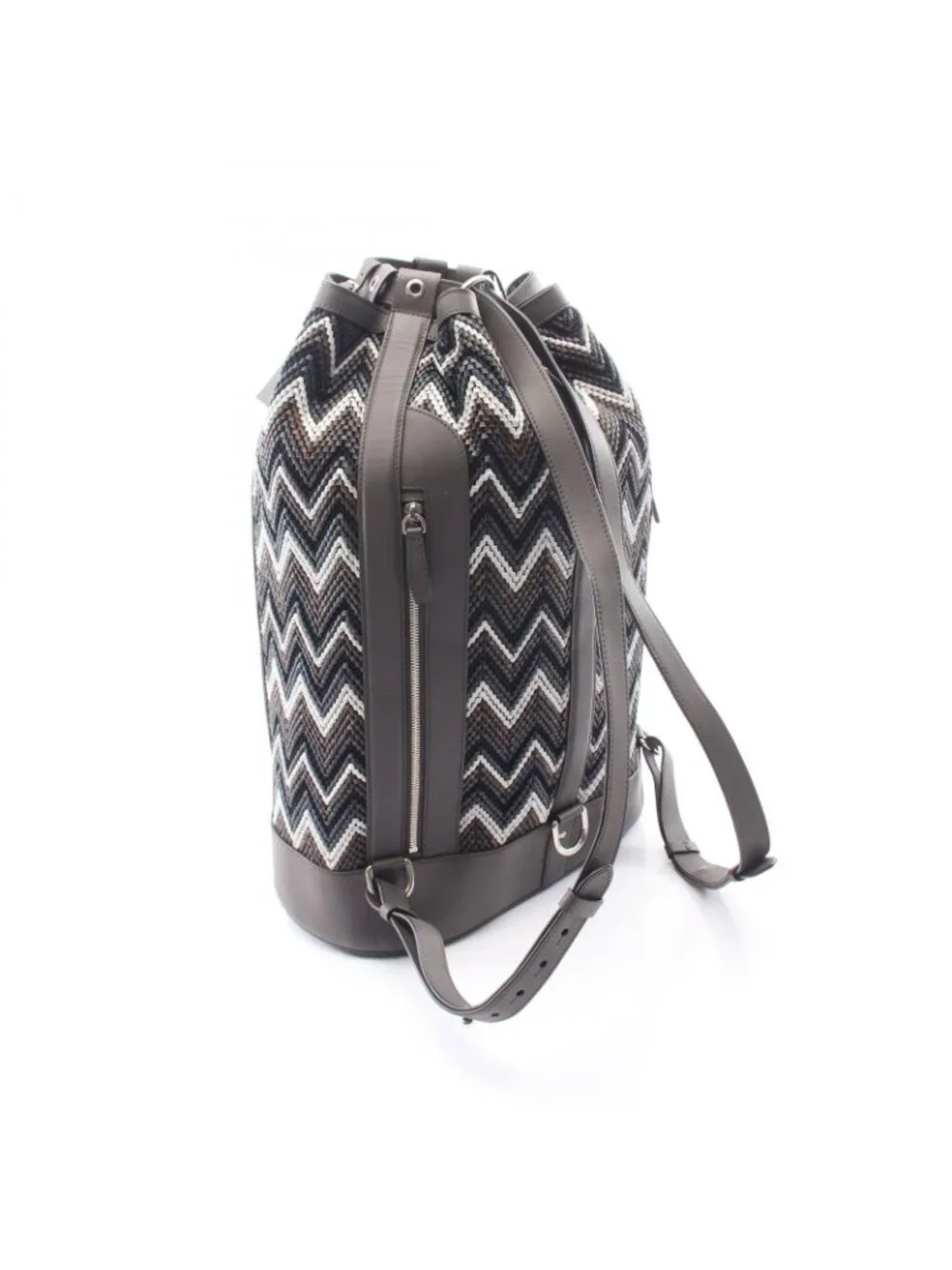Louis Vuitton Backpack Charcoal Gray Multi Leather Randonnee GM
